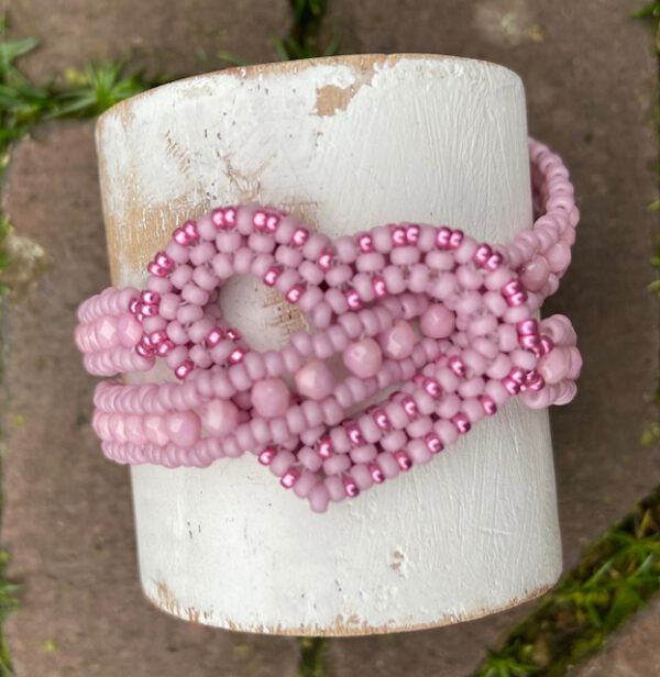 Armband Happy Heart Pink