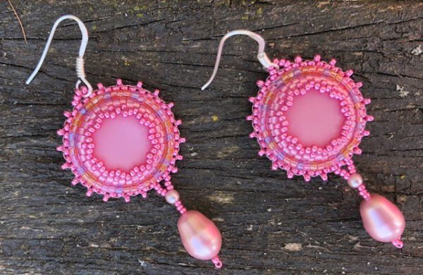 Oorbellen Swarovski Pearl Drops Pink