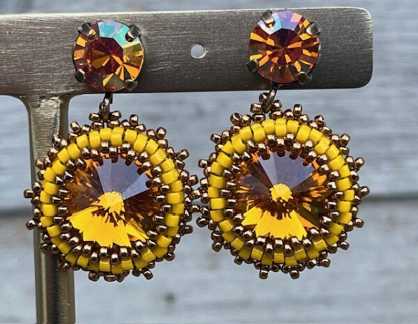 Oorbellen Simple Swarovski Studs Sunflower