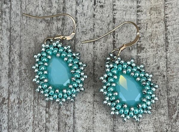 Oorbellen Mini Bling Drops Seafoam