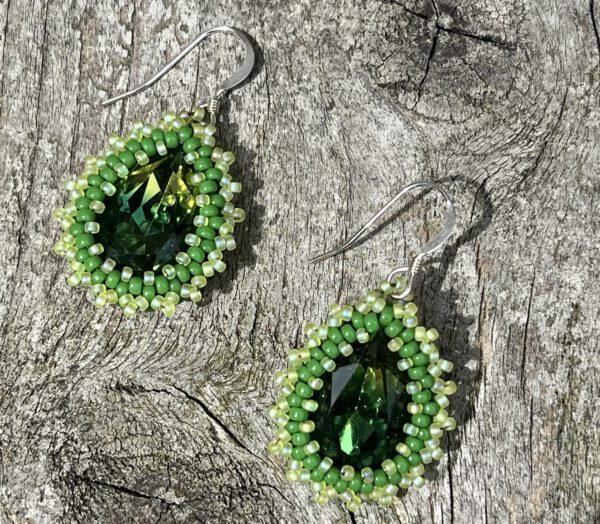 Oorbellen Bling Drops Green