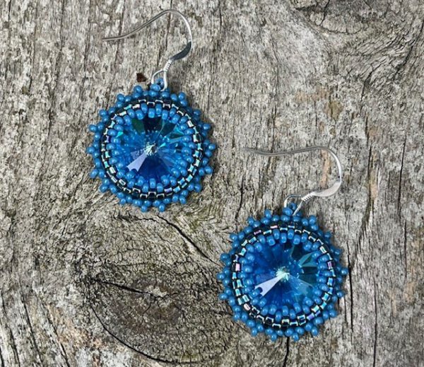 Oorbellen Simple Swarovski Bright Blue