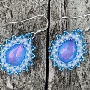 Oorbellen Mini Bling Drops Light Blue