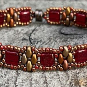 Armband Stacker Red