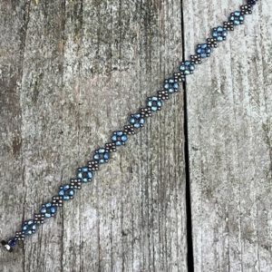 Armband Valerie Blue Metallic