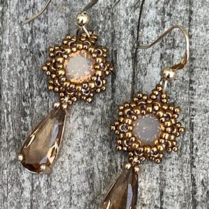 Oorbellen Frozen Small Sand Bronze