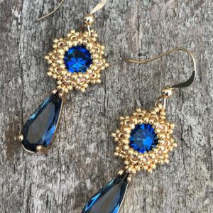 Oorbellen Frozen Small Dark Blue