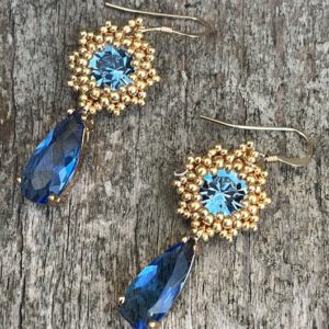 Oorbellen Frozen Small Sapphire