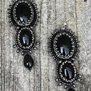 Oorbellen Long Black