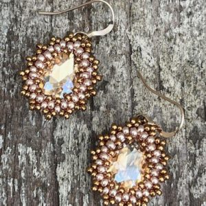 Oorbellen Mini Bling Drops Gold-Bronze