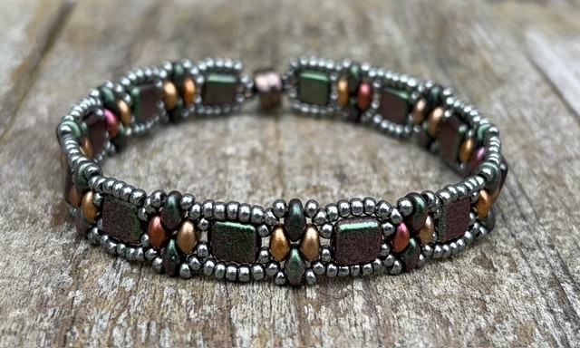 Armband Stacker Green