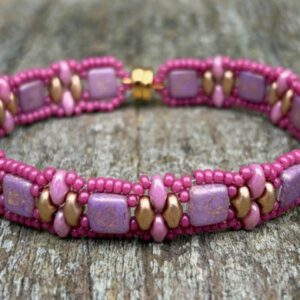 Armband Stacker Pink