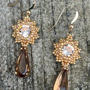 Oorbellen Frozen Small Gold-Bronze