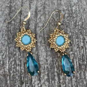 Oorbellen Frozen Small Turquoise II