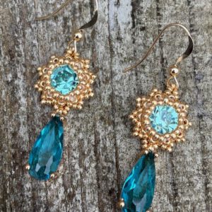 Oorbellen Frozen Small Turquoise