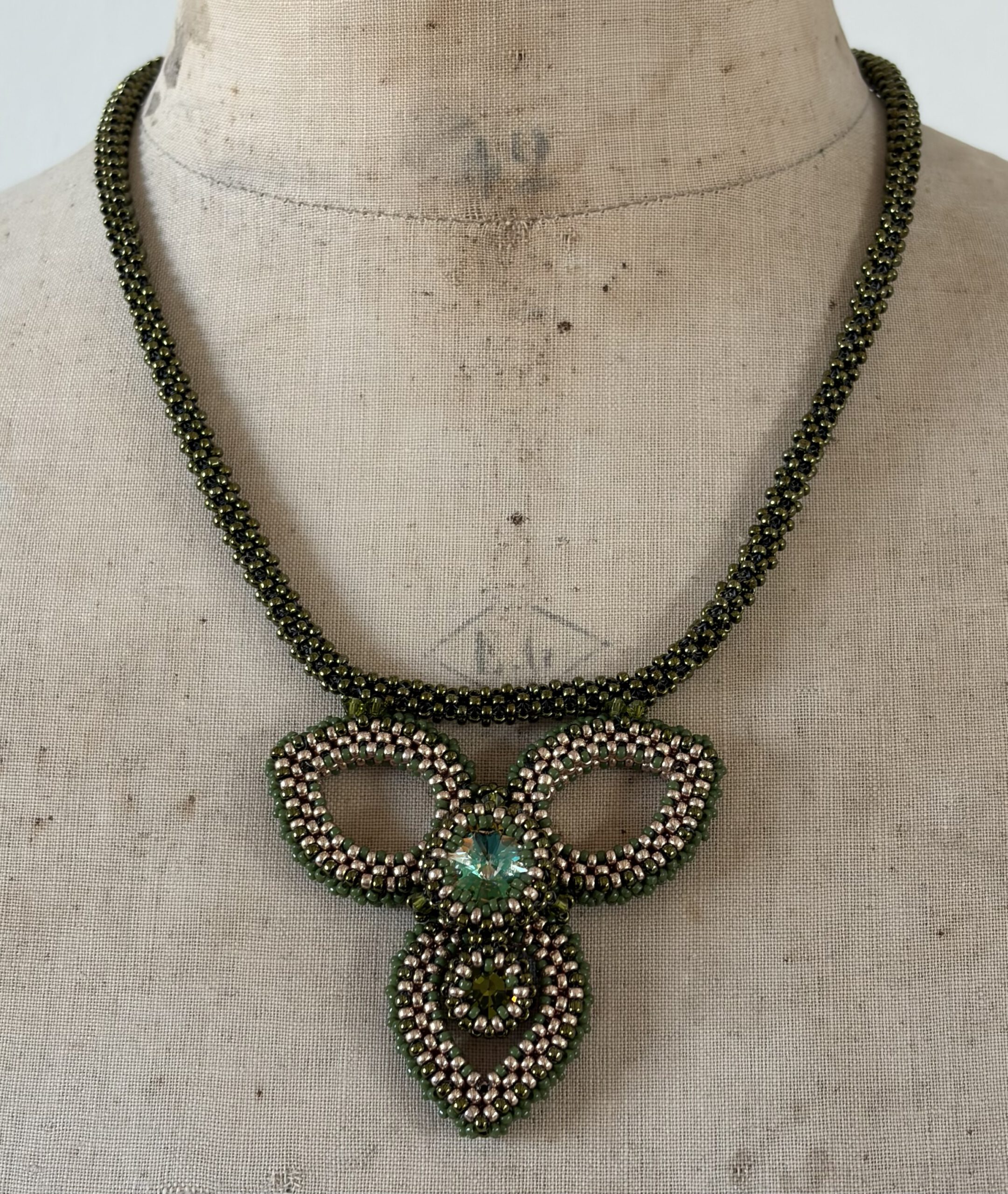 Ketting Triple Olive - Afbeelding 2