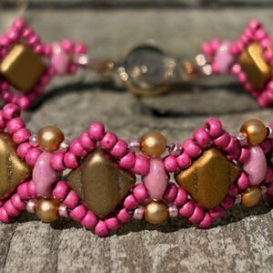 Armband Silky Pink & Gold