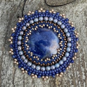Broche Blue Sodalite