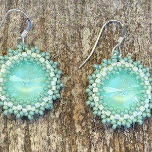 Oorbellen Simple Swarovski Mint