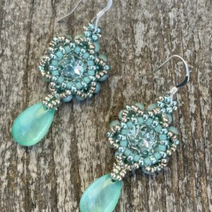 Oorbellen Starry Mint Green