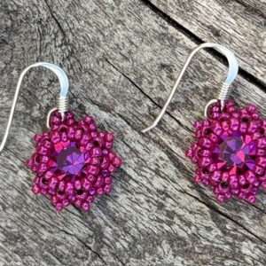 Oorbellen Little Fuchsia Bling