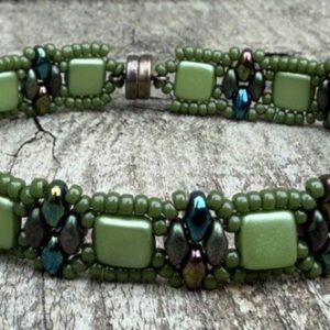 Armband Stacker Green
