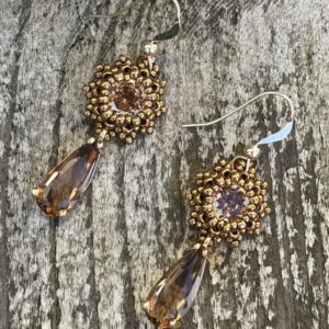 Oorbellen Frozen Small Bronze